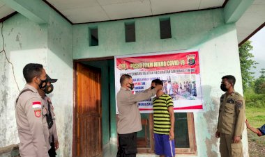 Dukung-Program-PPKM,-Kapolsek-Amfoang-Timur-Bangun-Posko-Bersama-Masyarakat