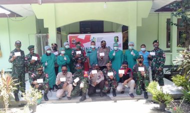 Cegah-Covid-19-Puluhan-Anggota-Polsek-Amfoang-Timur-dan-Personil-Pamtas,Menerima-Vaksin-ke-2