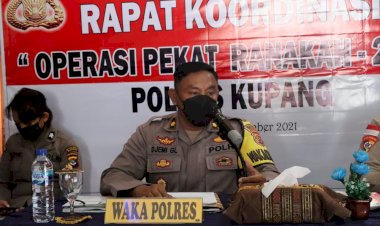 Gelar-Operasi-Pekat-Ranakah-2021,-Waka-Polres-Kupang-Berikan-Target-Operasi