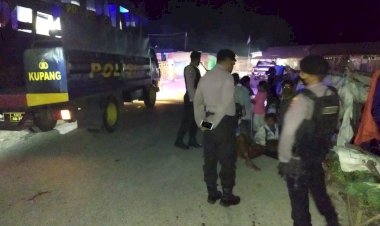 Cegah-Terjadinya-Gangguan-Kamtibmas-Unit-II-Dalmas-Polres-Kupang-Laksanakan-Patroli