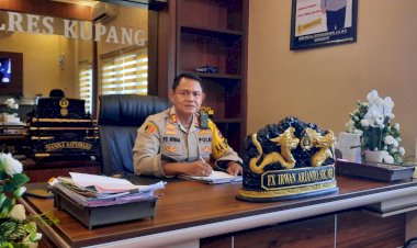 Peluncuran-Tahapan-Pemilu-2024,-Kapolres-Kupang-Delegasikan-Kasat-Intelkam