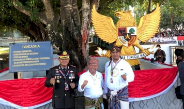 Kapolres-Kupang-Bersama-Bupati-Kupang-dan-Kejari-Kupang-Hadiri-Upacara-Hari-Lahir-Pancasila -Langsung-Dari-Lapangan-Pancasila -Ende