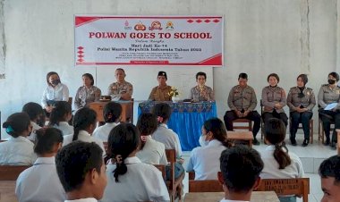 Semarak--HUT-Polwan-ke-74,-Polres-Kupang-gelar-Polwan-Goes-To-School
