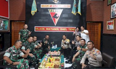 TNI-POLRI-Solid,-Bravo-!-Pekikan-Keakraban-Komandan-Brigif-21-Komodo-Menyambut-Kedatangan-Kapolres-Kupang