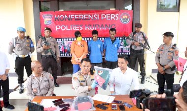 Rilis-Kasus-Percabulan-dan-Persetubuhan-Anak-Bawah-Umur-serta-Kasus-Penipuan,-Kapolres-Kupang-:-Para-Pelaku-sudah-Kami-Tahan,--Kasus-Penemuan-Mayat,-Masih-diidentifikasi-!