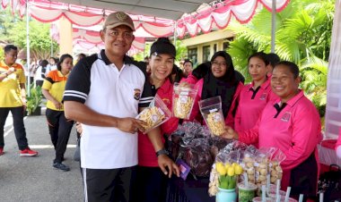 Bhayangkari-Cabang-Kupang,-Gelar-Olahraga-Bersama-dan-Bazaar-UMKM