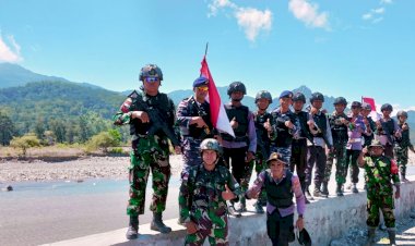 Jamin-Keamanan-Batas-Negara,-TNI-Polri-di-Amfoang-Timur-Lakukan-Patroli-Bersama