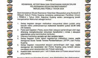 Jamin-Keamanan-Pemilu-2024,-Kapolres-Kupang-Terbitkan-Maklumat