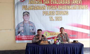 Buka-Anev-Bulanan-Bhabinkamtibmas,-Kapolres-Kupang-'Selesaikan-Masalah-Masyarakat-Dengan-Bijak-'