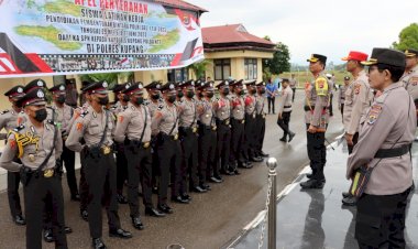 Kapolres-Kupang-Terima-26-Siswa-Latja-Diktukba-Polri-Gelombang-I-TA.2023-Asal-SPN-Polda-NTT