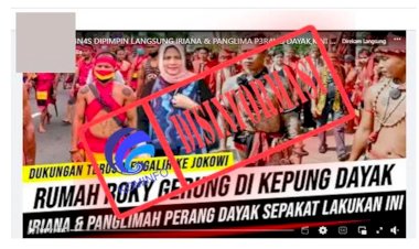 [Disinformasi]-Video-Iriana-Jokowi-dan-Panglima-Dayak-Pimpin-Ribuan-Massa-Kepung-Rumah-Rocky-Gerung