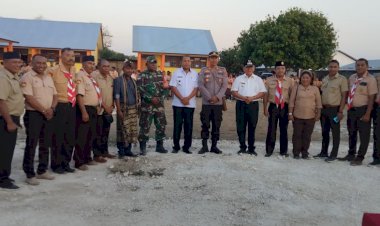 Upayakan-Coolling-System-Pada-Guru-Guru-dan-Siswa,-Polres-Kupang-Datangi-Acara-Pembukaan-Kursus-Orentasi-Singkat-Pramuka