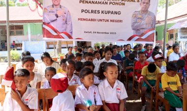 Rakorbin-SDM-dan-PNS-Polri--T.A-2023,-Polres-Kupang-Pilih-SDN-Oefafi-Sebagai-Lokasi-Bakti-Sosial-dan-Bakti-Kesehatan