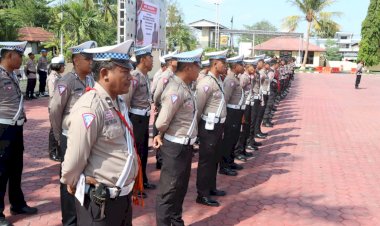 Masuki-Masa-Kampanye,-Polres-Kupang-Gelar-Apel-Kesiapan-OMB-Turangga-2023-2024