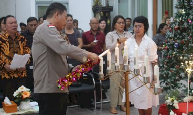 Hadiri-Natal-Bersama-Pemkab,-Kapolres-Kupang-:-Momen--Natal-Jadi-Penyejuk-Pemilu-Damai--2024
