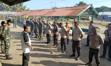 Solid-!-Sambut-HUT-Bhayangkara-TNI-Polri-dan-ASN-Kolaborasi-Dengan-Masyarakat-Perbatasan-NKRI-Bersihkan-Pasar-dan-Gereja