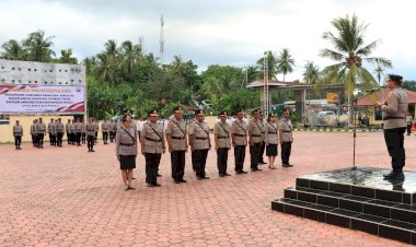 Kapolres-Kupang-Pimpin-Sertijab-Pejabat-Utama-dan-Kapolsek,-Ditutup-dengan-Kenal-Pamit-dan-Buka-Puasa-Bersama