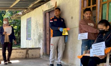 Rekonstruksi-Kasus-KDRT-Berujung-Maut-di-Amarasi-Barat,-Polres-Kupang-Peragakan-24-Adegan