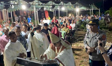 Polres-Kupang-Amankan Peresmian-Taman-Doa-Bunda-Maria-Penyembuh-Orang-Sakit-di-Oeltua