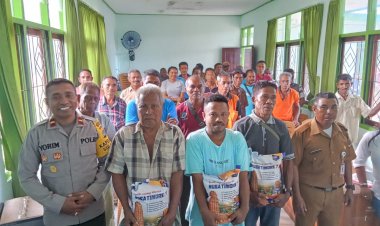 Dukung-Ketahanan-Pangan,-Kapolres-Kupang-dan-Dinas-Pertanian-Salurkan-Bantuan-Bibit