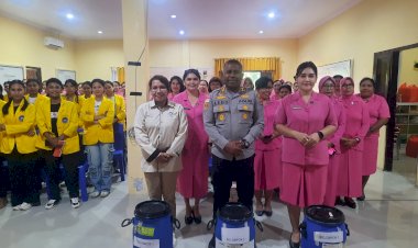 Bhayangkari-Cabang-Kupang-Gelar-Pelatihan-Pembuatan-Eco-enzyme-Sambut-HKGB-ke-73
