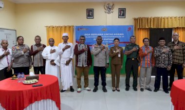 Jelang-Hari-Bhayangkara-ke-79,-Polres-Kupang-Gelar-Doa-Lintas-Agama-Bersama-Wakil-Bupati-dan-Tokoh-Agama