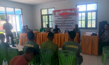 Perkuat-Peran-Satkamling,-Sat-Binmas-Polres-Kupang-Gelar-Pelatihan-di-Oenoni-II
