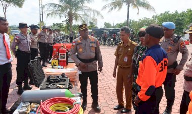 Sinergi-TNI–Polri-dan-Instansi-Terkait,-Polres-Kupang-Gelar-Apel-Kesiapsiagaan-Bencana-Alam