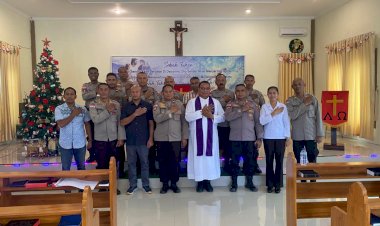 Perkuat-Iman-dalam-Mendukung-Tugas-Pelayanan,-Polres-Kupang-Gelar-Binrohtal-di-Tiga-Rumah-Ibadah