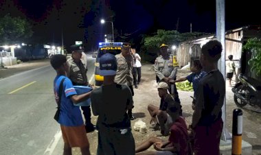 Cegah-Gangguan-Kamtibmas,-Piket-Fungsi-Polres-Kupang-Gelar-Patroli-Malam-Hari