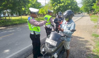 Operasi-Hari-Pertama,-Satlantas-Polres-Kupang-Catat-10-Tilang-dan-4-Teguran