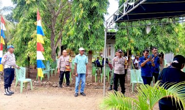 Polsek-Amarasi-amankan-kegiatan-kunjungan-tim-Posyandu-Provinsi-NTT