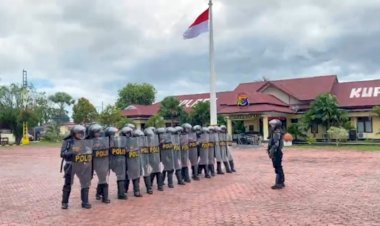 Tingkatkan-Kesiapsiagaan,-Dalmas-Polres-Kupang-Gelar-Latihan-Pengamanan-Aksi-Massa