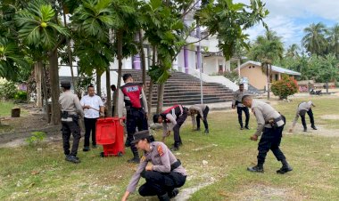 Jelang-HUT-Bhayangkara-ke-80,-Polres-Kupang-Serentak-Gelar-Bakti-Religi-di-Gereja-dan-Masjid