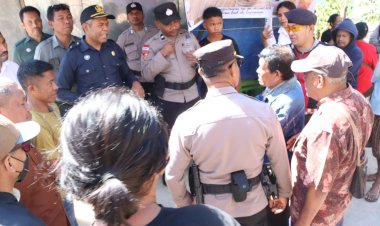 Polres-Kupang-Amankan-Kegiatan-Constatering-Sengketa-Tanah-di-Baumata-Utara,-Berlangsung-Aman-dan-Kondusif