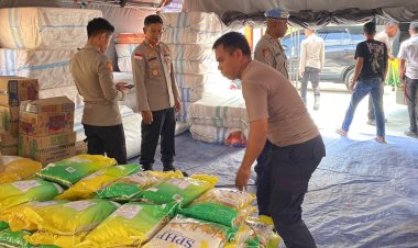 Bantuan-Peduli-Bencana-Flores-Polres-Kupang-Diterima-Polres-Manggarai-Timur