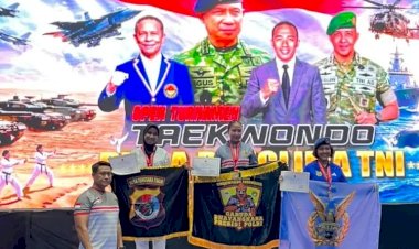 Satu-Emas-Tiga-Perak,-Taekwondo-Polda-NTT-Tembus-Juara-Umum-II-Nasional