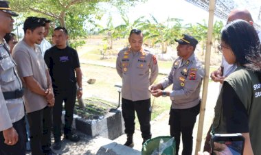 Gebrakan-Kapolres-Kupang-Tanam-3.200-Kelor-Dapat-Sambutan-Industri,-PT-Beta-Moringa-Siap-Gandeng-Polres