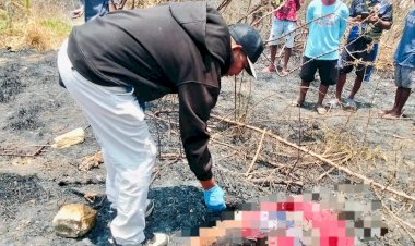 Kebakaran-Lahan-di-Desa-Oemasi,-Satu-Orang-Meninggal-Dunia,-Polsek-Kupang-Barat-Lakukan-Penanganan-TKP
