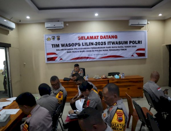 Tim Wasops Lilin 2025 Itwasum Polri Laksanakan Pengawasan Operasi di Empat Polres Jajaran Pulau Timor