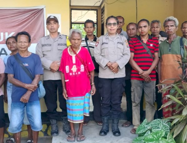 Bhabinkamtibmas Desa Honuk dan Saukibe Fasilitasi Penyelesaian Kasus Pengancaman Secara Kekeluargaan