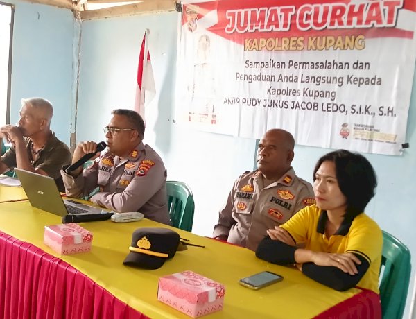 Polres Kupang Gelar Jumat Curhat di Desa Oesao, Warga Sampaikan Beragam Aspirasi Kamtibmas