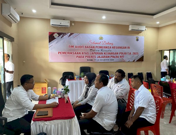 Tim Audit BPK RI Periksa Laporan Keuangan Polri TA 2025 di Polres Kupang