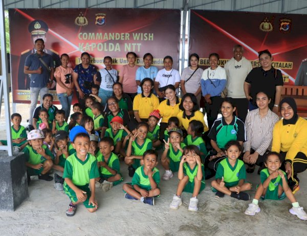 28 Siswa TK Imanuel Belajar Lapangan di Polres Kupang, Kenal Tugas Polisi Sejak Dini