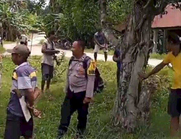 Sentuhan Empati Bhabinkamtibmas di Rumah Duka Mantan Kades warga binaan