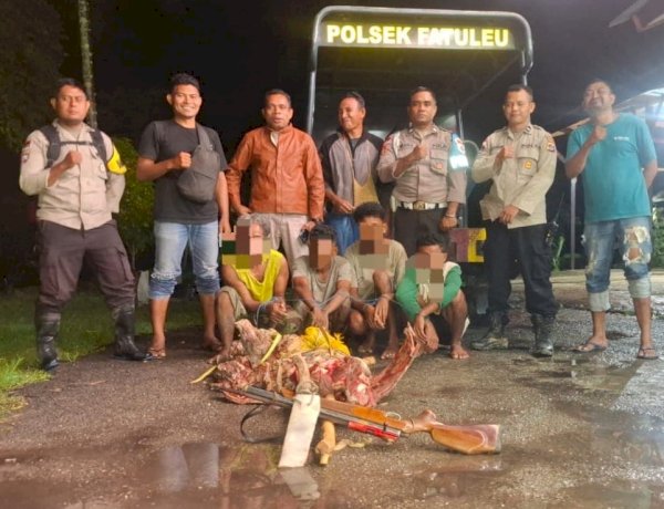Gerak Cepat Polsek Fatuleu Berhasil Ungkap Kasus Curnak di Naitae, Empat Pelaku Diamankan