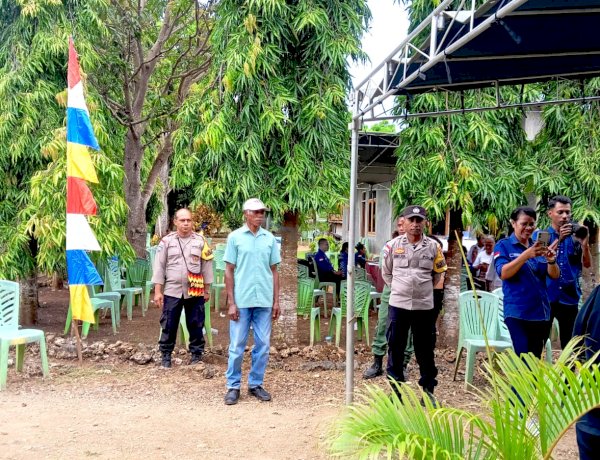 Polsek Amarasi amankan kegiatan kunjungan tim Posyandu Provinsi NTT