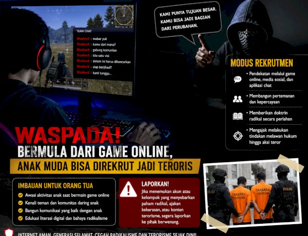 Waspada! Bermula dari Game Online, Anak Muda Bisa Direkrut Jaringan Teroris
