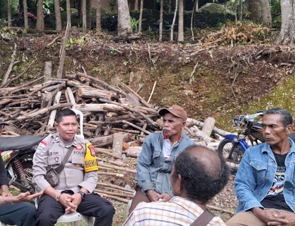 Jaga Kondusivitas Kamtibmas, Bhabinkamtibmas Lakukan  Sambang Dialogis