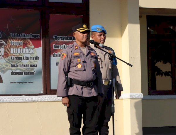 Jaga Harkamtibmas, Waka Polres Kupang Apresiasi Kinerja Personel dan Tekankan Pelayanan Terbaik